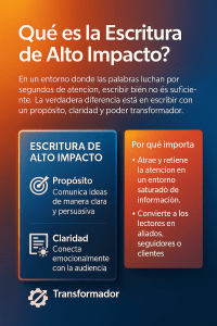 ¿Qué es la Escritura de Alto Impacto y cómo puede transformar tu comunicación&nbsp;digital?