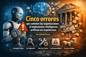 Cinco errores que cometen las organizaciones al implementar IA sin arquitectura