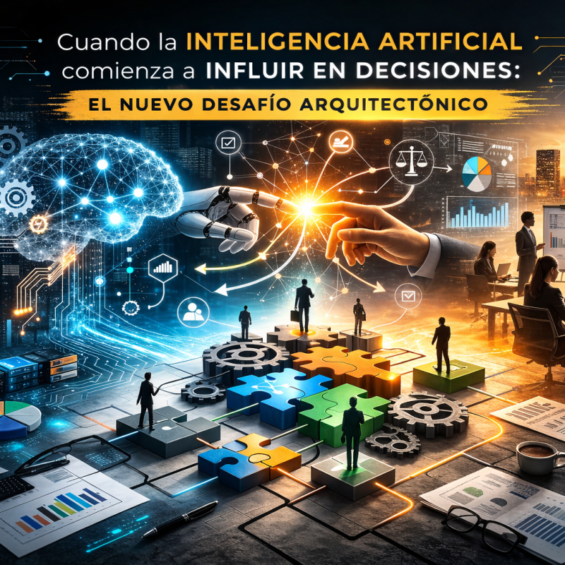 Cuando la inteligencia artificial comienza a influir en decisiones: el nuevo desafío&nbsp;arquitectónico